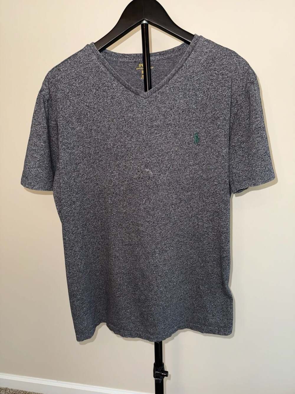 Polo Ralph Lauren V-Neck T-Shirt Heather Gray-XL
